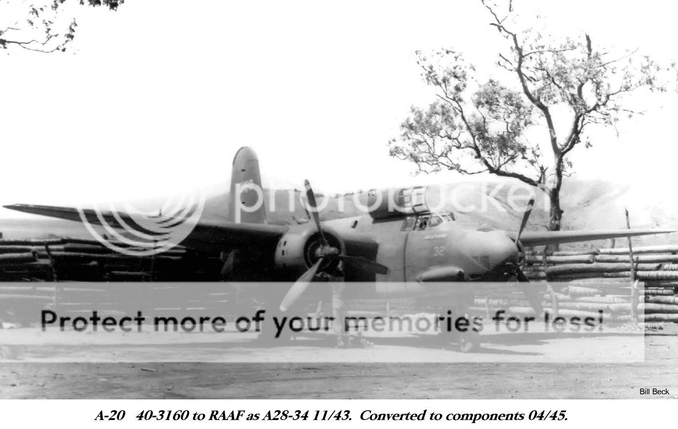 RAAF 22 Sqn A20A Boston Scheme's/Markings Aircraft WWII